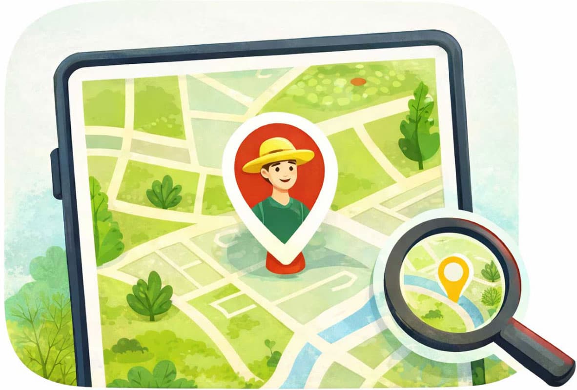 Sélection du producteur sur la carte